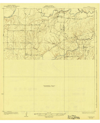 United States Geological Survey Calliham, TX (1929, 62500-Scale) digital map
