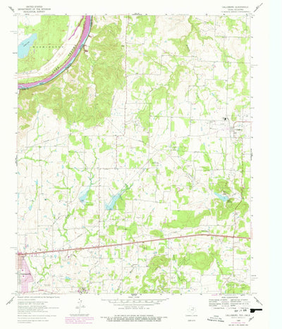 United States Geological Survey Callisburg, TX-OK (1960, 24000-Scale) digital map