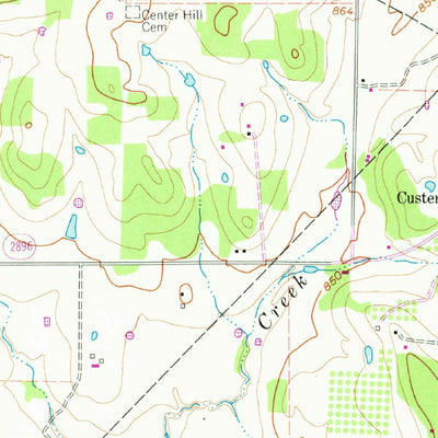 United States Geological Survey Callisburg, TX-OK (1960, 24000-Scale) digital map
