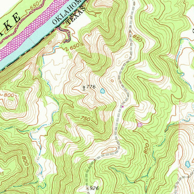 United States Geological Survey Callisburg, TX-OK (1960, 24000-Scale) digital map