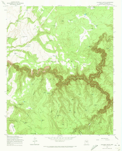 United States Geological Survey Calloway Butte, AZ (1965, 24000-Scale) digital map