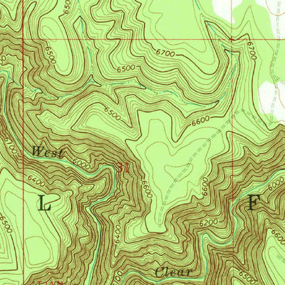 United States Geological Survey Calloway Butte, AZ (1965, 24000-Scale) digital map