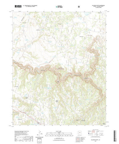 United States Geological Survey Calloway Butte, AZ (2021, 24000-Scale) digital map