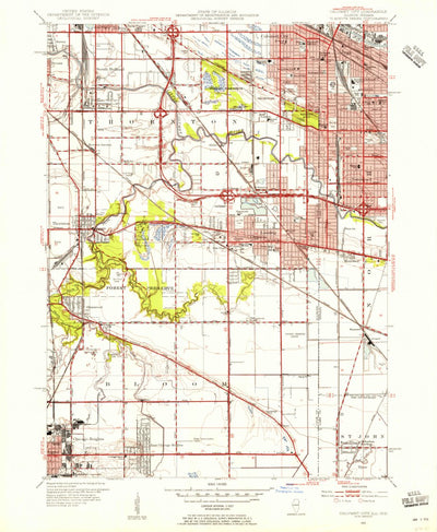 United States Geological Survey Calumet City, IL-IN (1953, 24000-Scale) digital map