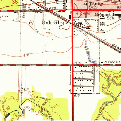United States Geological Survey Calumet City, IL-IN (1953, 24000-Scale) digital map