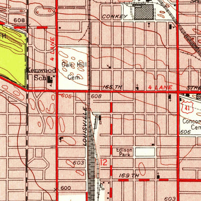 United States Geological Survey Calumet City, IL-IN (1953, 24000-Scale) digital map