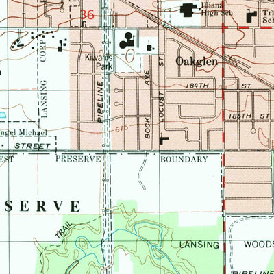 United States Geological Survey Calumet City, IL-IN (1991, 24000-Scale) digital map