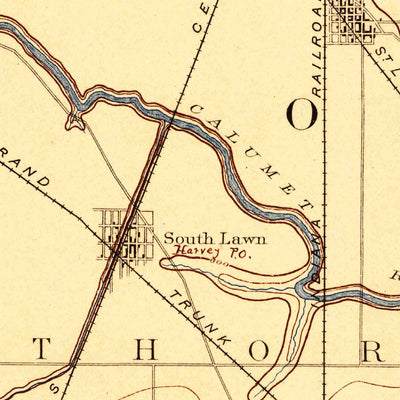 United States Geological Survey Calumet, IL-IN (1892, 62500-Scale) digital map