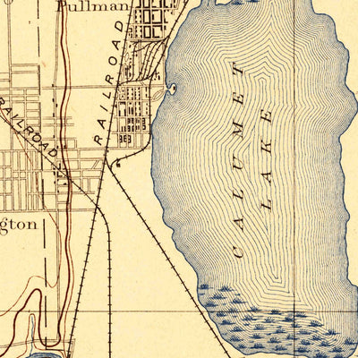 United States Geological Survey Calumet, IL-IN (1892, 62500-Scale) digital map