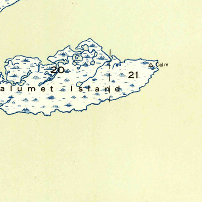 United States Geological Survey Calumet Island, LA (1935, 31680-Scale) digital map
