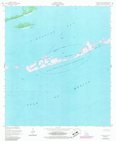 United States Geological Survey Calumet Island, LA (1953, 24000-Scale) digital map