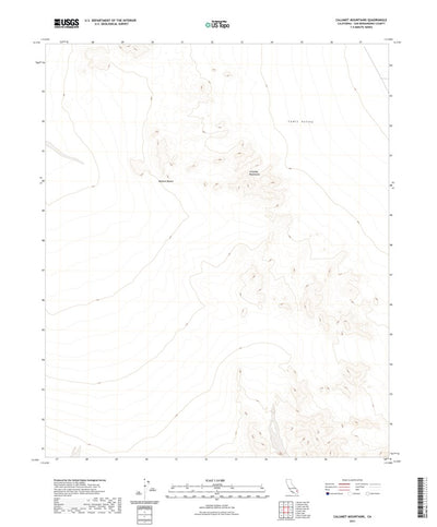 United States Geological Survey Calumet Mountains, CA (2021, 24000-Scale) digital map
