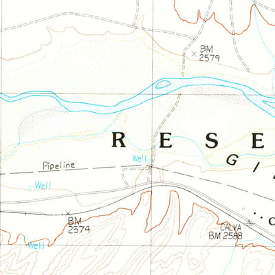 United States Geological Survey Calva, AZ (1989, 24000-Scale) digital map