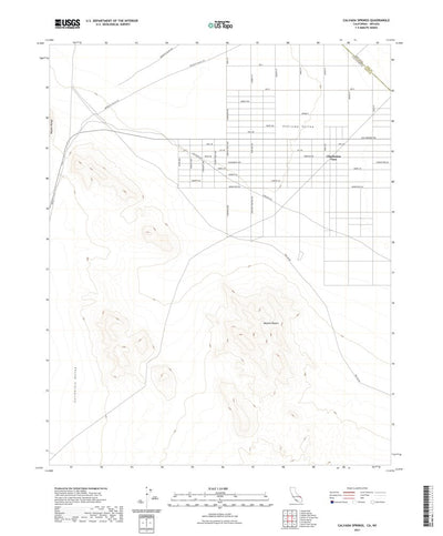 United States Geological Survey Calvada Springs, CA (2021, 24000-Scale) digital map