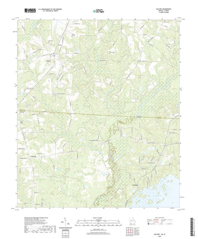 United States Geological Survey Calvary, GA (2020, 24000-Scale) digital map