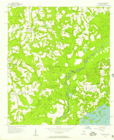United States Geological Survey Calvary, GA-FL (1956, 24000-Scale) digital map