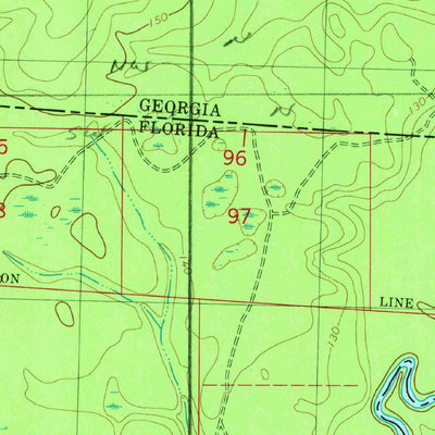 United States Geological Survey Calvary, GA-FL (1982, 24000-Scale) digital map