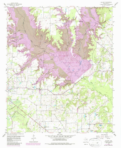 United States Geological Survey Calvary, TX (1959, 24000-Scale) digital map