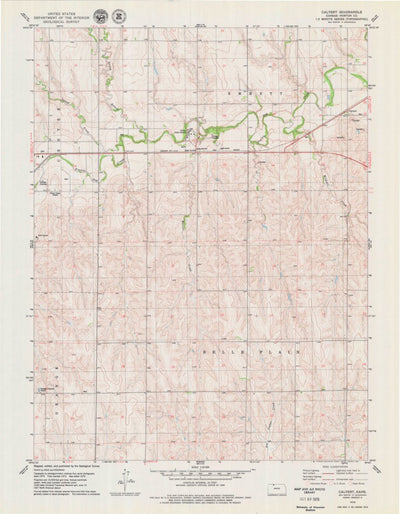 United States Geological Survey Calvert, KS (1978, 24000-Scale) digital map