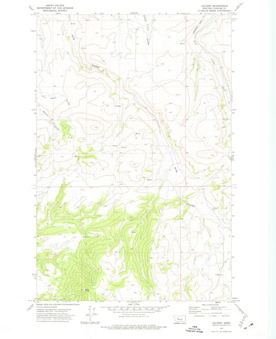 United States Geological Survey Calvert, MT (1971, 24000-Scale) digital map