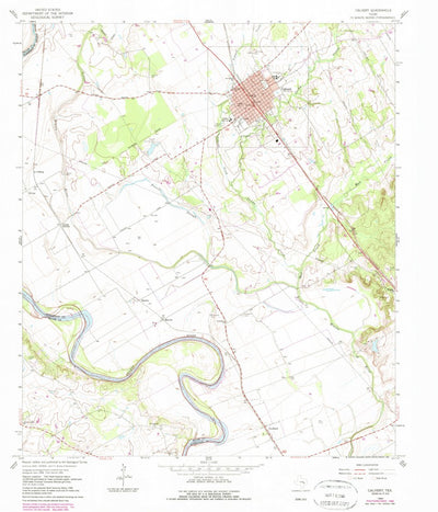 United States Geological Survey Calvert, TX (1962, 24000-Scale) digital map