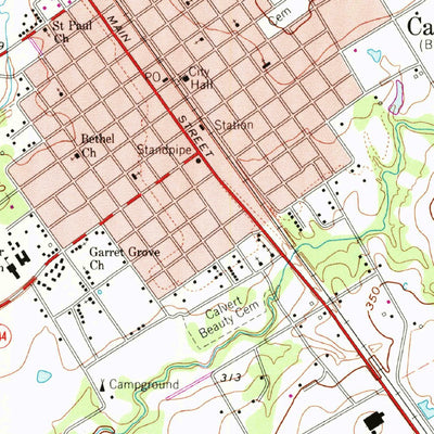 United States Geological Survey Calvert, TX (1962, 24000-Scale) digital map