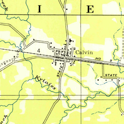 United States Geological Survey Calvin, LA (1949, 31680-Scale) digital map