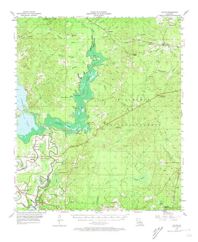 United States Geological Survey Calvin, LA (1955, 62500-Scale) digital map