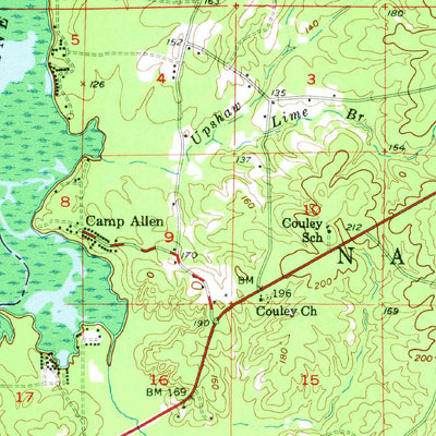 United States Geological Survey Calvin, LA (1955, 62500-Scale) digital map