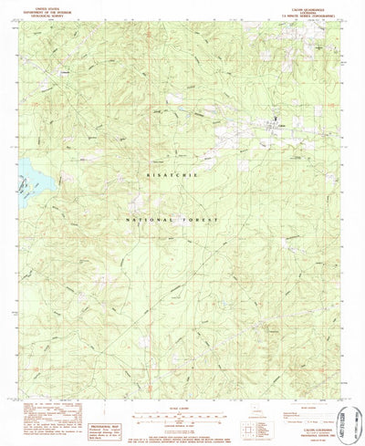 United States Geological Survey Calvin, LA (1983, 24000-Scale) digital map