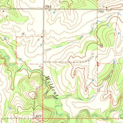 United States Geological Survey Calvin West, OK (1967, 24000-Scale) digital map