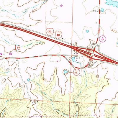 United States Geological Survey Calwood, MO (1973, 24000-Scale) digital map