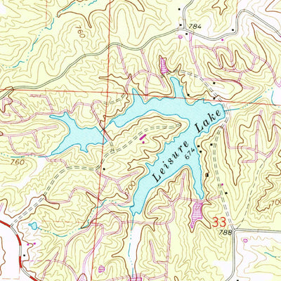United States Geological Survey Calwood, MO (1973, 24000-Scale) digital map