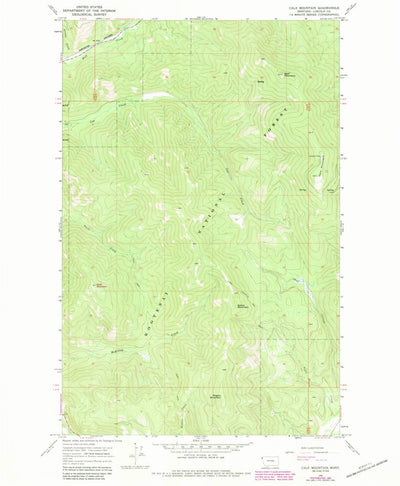 United States Geological Survey Calx Mountain, MT (1966, 24000-Scale) digital map
