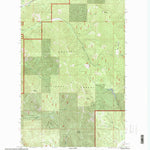 United States Geological Survey Calx Mountain, MT (1997, 24000-Scale) digital map