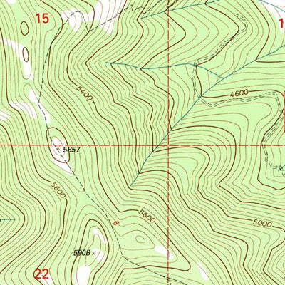 United States Geological Survey Calx Mountain, MT (1997, 24000-Scale) digital map