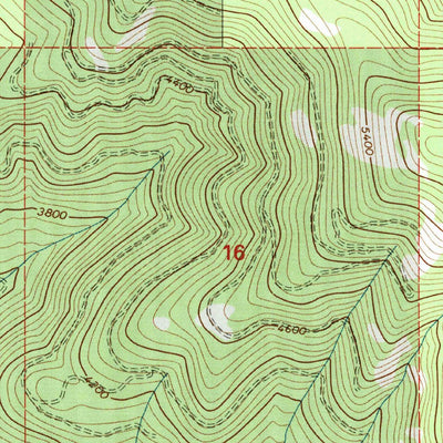 United States Geological Survey Calx Mountain, MT (1997, 24000-Scale) digital map