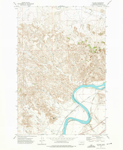 United States Geological Survey Calypso, MT (1972, 24000-Scale) digital map