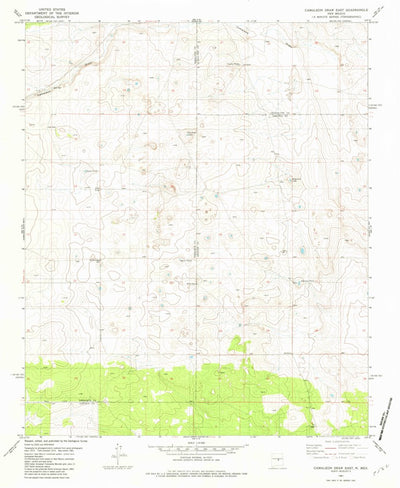 United States Geological Survey Camaleon Draw East, NM (1981, 24000-Scale) digital map