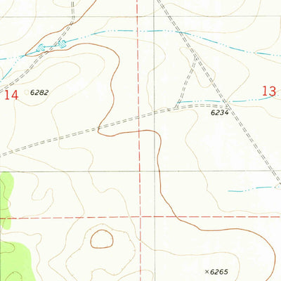 United States Geological Survey Camaleon Draw West, NM (1981, 24000-Scale) digital map