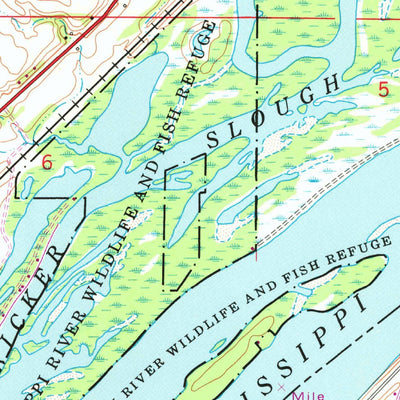 United States Geological Survey Camanche, IA-IL (1953, 24000-Scale) digital map