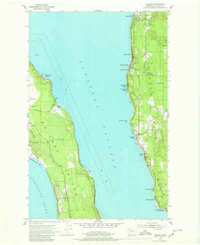 United States Geological Survey Camano, WA (1953, 24000-Scale) digital map