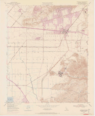 United States Geological Survey Camarillo, CA (V2, 1950) digital map