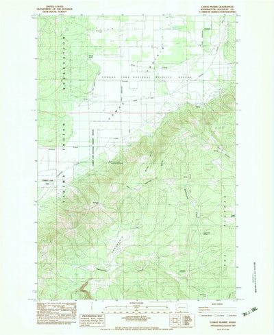 United States Geological Survey Camas Prairie, WA (1983, 24000-Scale) digital map
