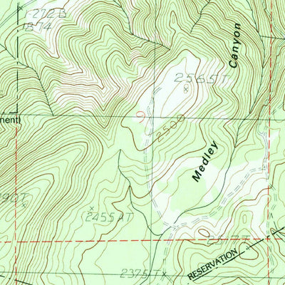 United States Geological Survey Camas Prairie, WA (1983, 24000-Scale) digital map