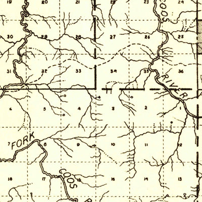 United States Geological Survey Camas Valley, OR (1928, 125000-Scale) digital map