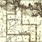 United States Geological Survey Camas Valley, OR (1928, 125000-Scale) digital map