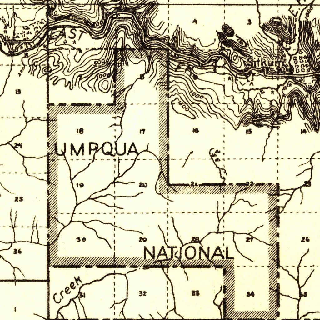Camas Valley, OR (1928, 125000-Scale) Map by United States Geological ...