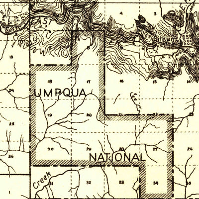 United States Geological Survey Camas Valley, OR (1928, 125000-Scale) digital map