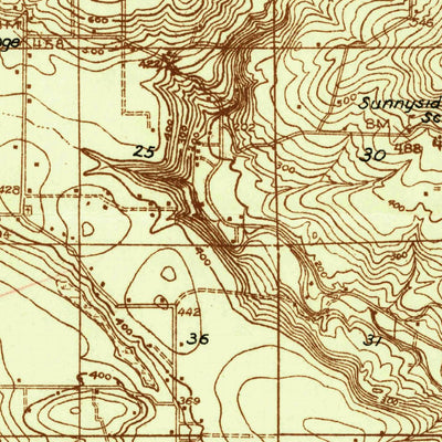 United States Geological Survey Camas, WA-OR (1934, 48000-Scale) digital map